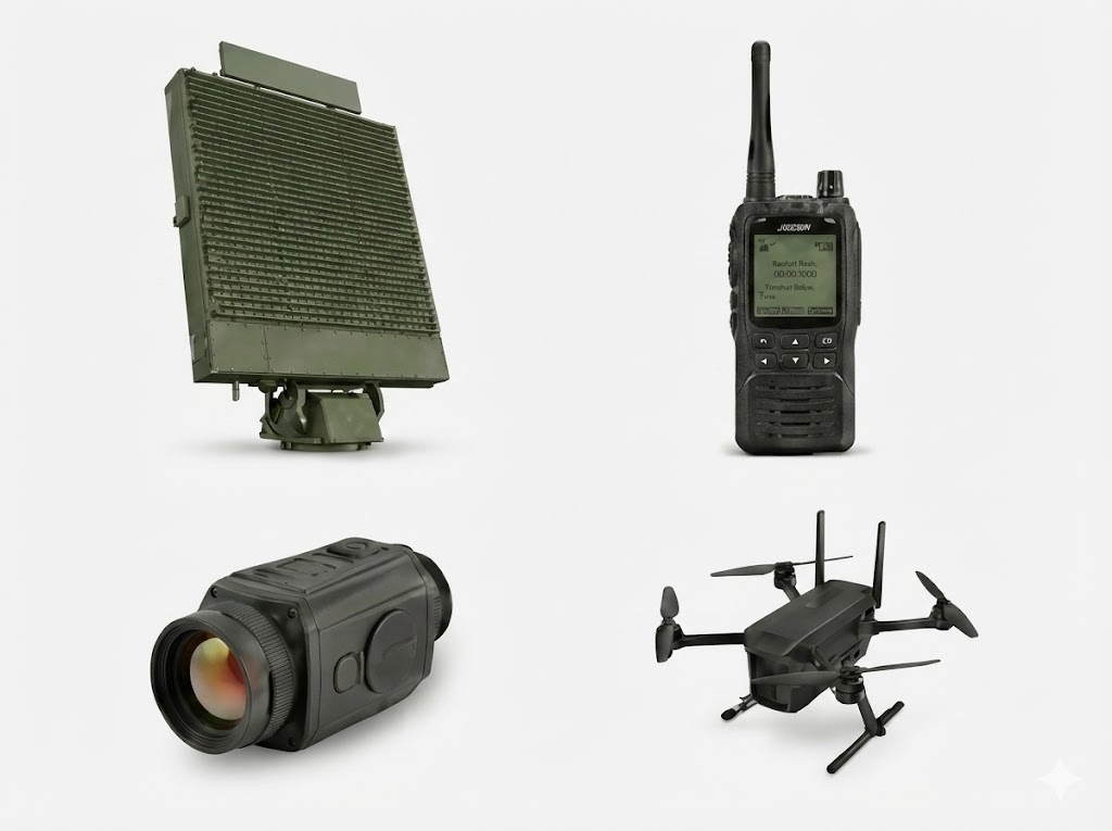 Radar, communications, and electronic warfare systems for defense and civil security